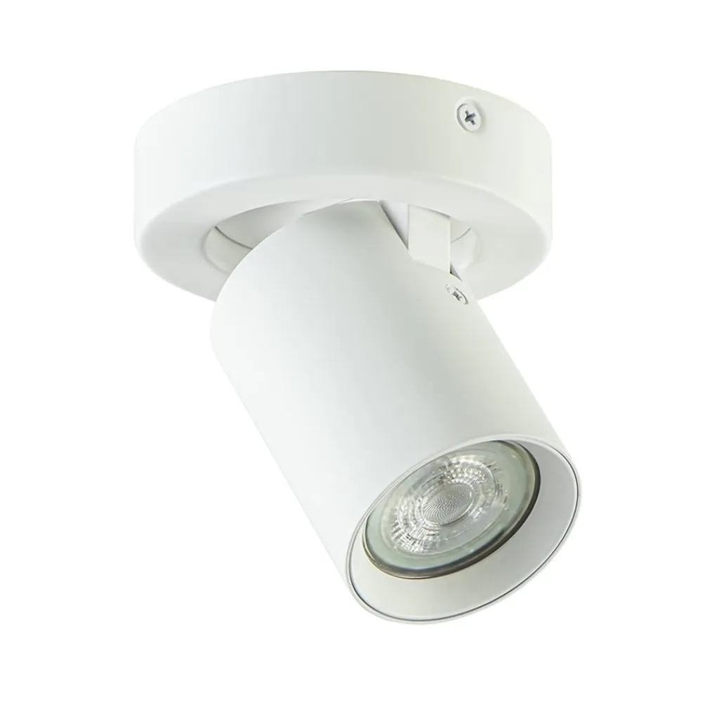 Straluma Plafondspot Oliver 1L tube wit gu10> Wandlampen|Opbouwspots