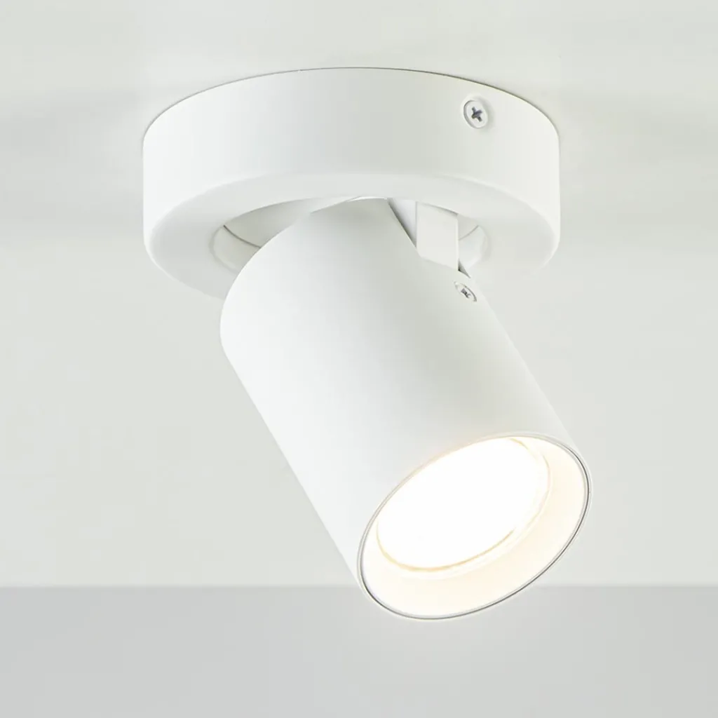 Straluma Plafondspot Oliver 1L tube wit gu10> Wandlampen|Opbouwspots