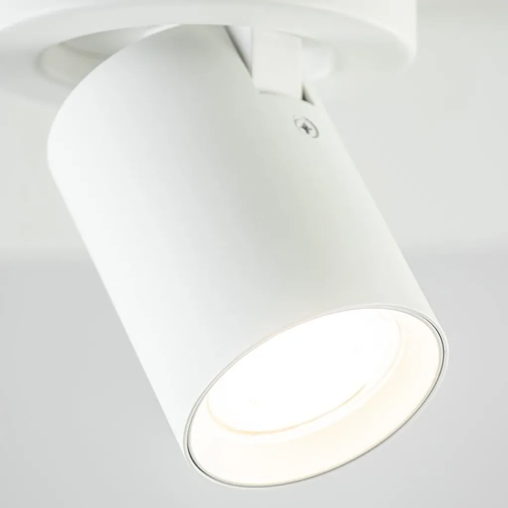 Straluma Plafondspot Oliver 1L tube wit gu10> Wandlampen|Opbouwspots