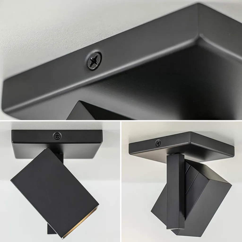 Straluma Plafondspot Oslo 1L zwart gu10> Plafondlampen|Opbouwspots