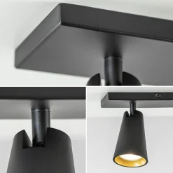 Straluma Plafondspot Petunia 2L balk zwart/goud><noscript><img width=