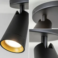 Straluma Plafondspot Petunia 2L rond zwart/goud><noscript><img width=