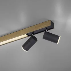 Straluma Plafondspot Pure Lines antraciet/hout cct><noscript><img width=