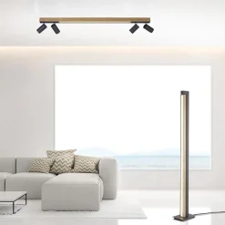 Straluma Plafondspot Pure Lines antraciet/hout cct><noscript><img width=