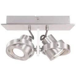 Straluma Plafondspot Quatro 2L alu led incl.gu10> Plafondlampen|Wandlampen