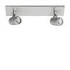 Straluma Plafondspot Rain 2L balk nikkel IP44> Wandlampen|Opbouwspots