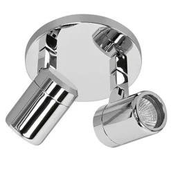 Straluma Plafondspot Rain 2l rond chroom IP44> Opbouwspots|Keukenverlichting