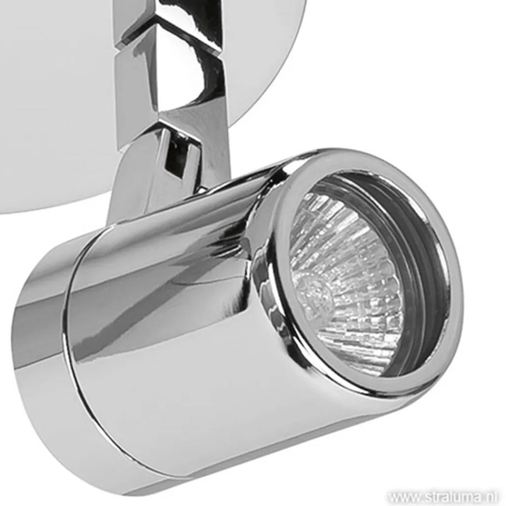 Straluma Plafondspot Rain 2l rond chroom IP44> Opbouwspots|Keukenverlichting