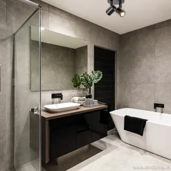 Straluma Plafondspot Rain 2L rond zwart IP44><noscript><img width=