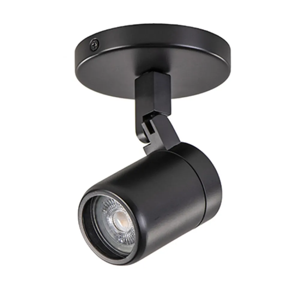 Straluma Plafondspot Rain 1L rond zwart gu10 IP44> Wandlampen|Opbouwspots