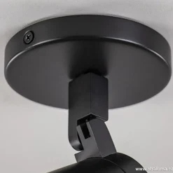 Straluma Plafondspot Rain 1L rond zwart gu10 IP44><noscript><img width=