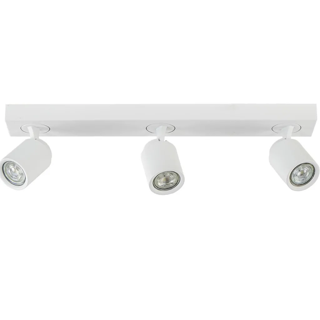 Straluma Plafondspot Razza 3L balk wit> Plafondlampen|Opbouwspots