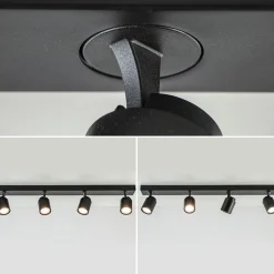 Straluma Plafondspot Razza 4L balk zwart gu10><noscript><img width=