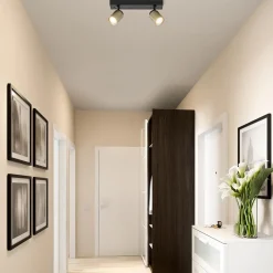 Straluma Plafondspot Razza 2L zwart/goud><noscript><img width=