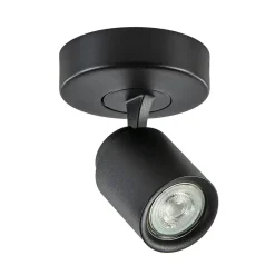 Straluma Plafondspot Razza 1L zwart gu10> Wandlampen|Opbouwspots