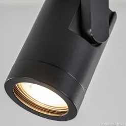 Straluma Plafondspot rond enkel zwart ex.gu10><noscript><img width=