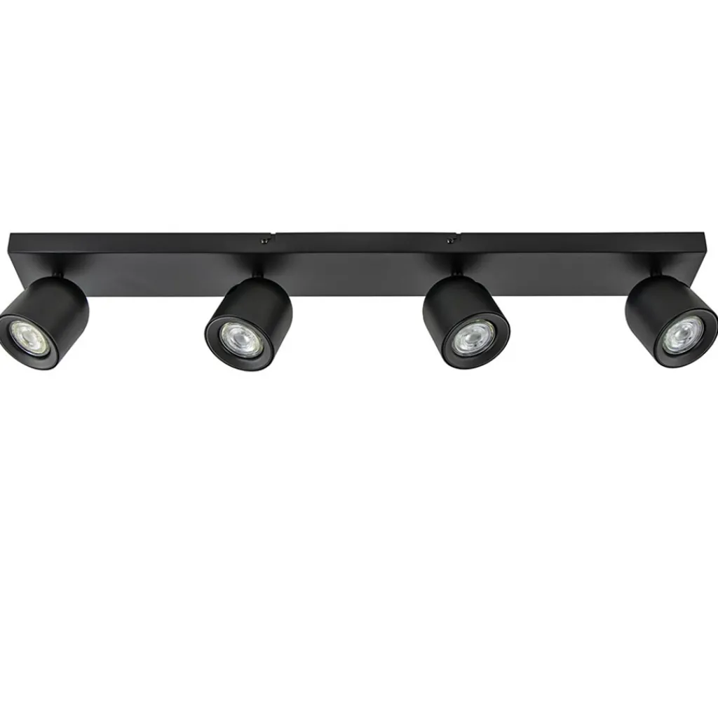 Straluma Plafondspot Solare 4l balk zwart> Plafondlampen|Opbouwspots