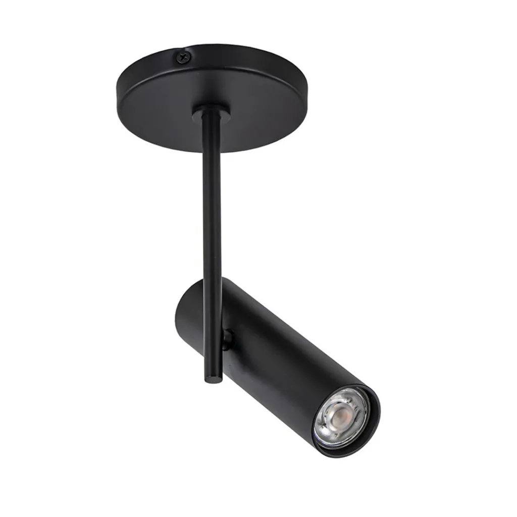 Straluma Plafondspot Trend enkel zwart gu10 mini> Opbouwspots|Woonkamerlampen