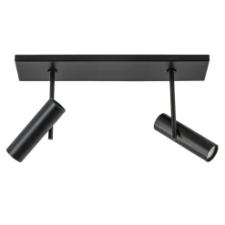 Straluma Plafondspot Trend 2L balk zwart gu10mini> Plafondlampen|Opbouwspots