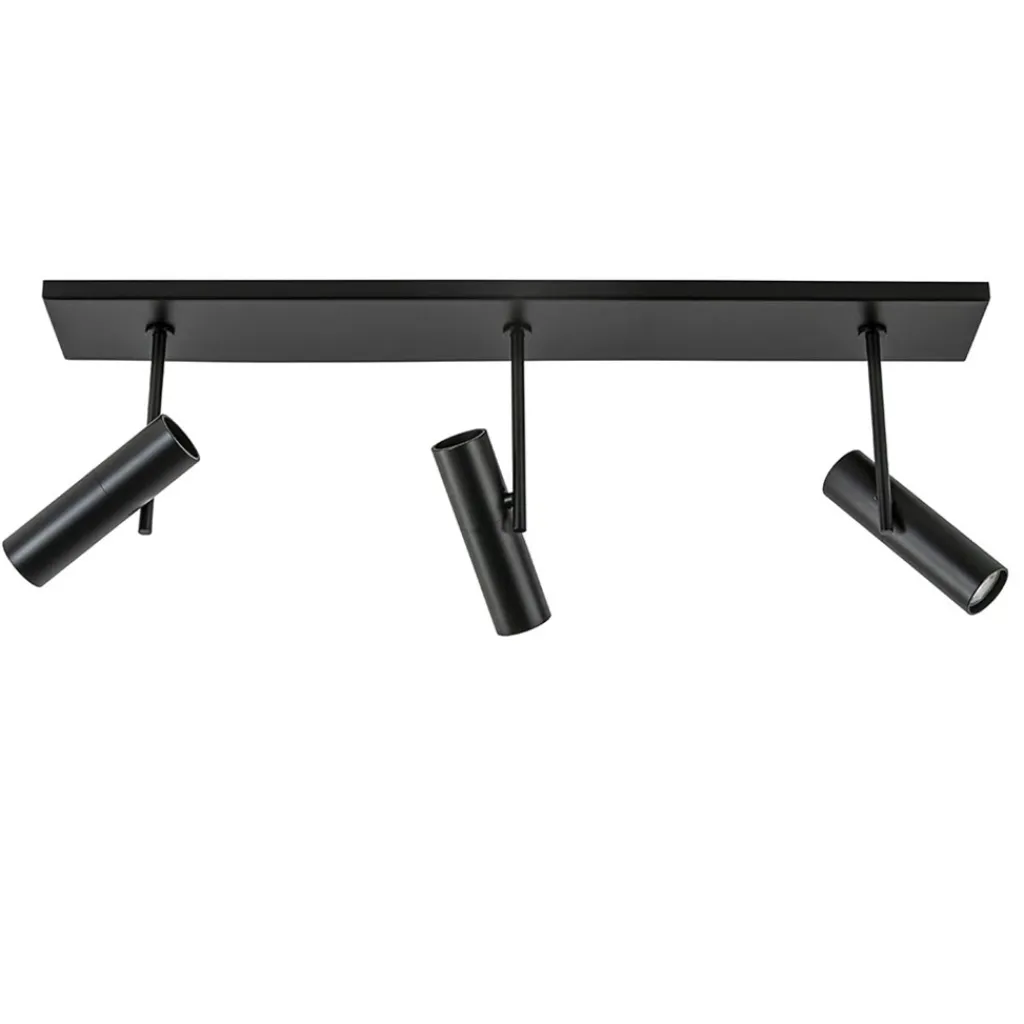 Straluma Plafondspot Trend 3L balk zwart gu10mini> Plafondlampen|Opbouwspots