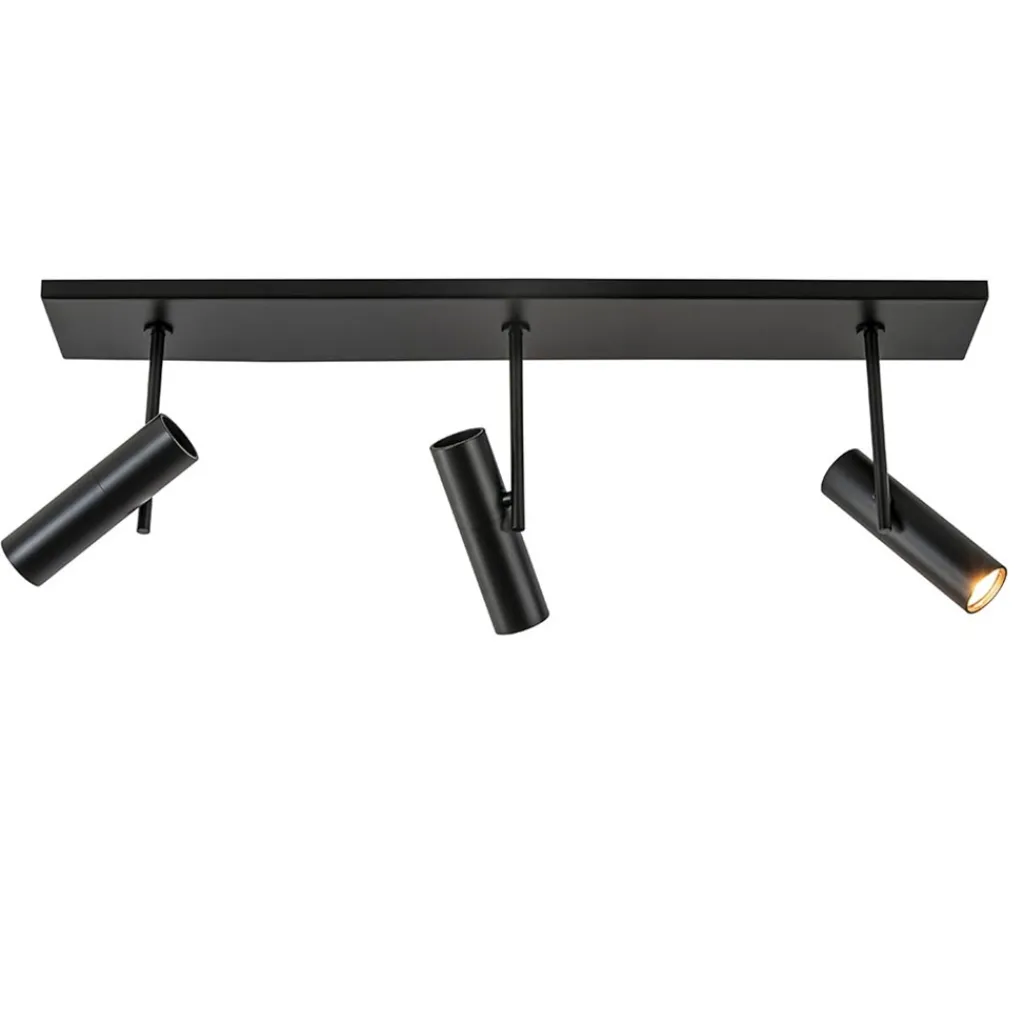 Straluma Plafondspot Trend 3L balk zwart gu10mini> Plafondlampen|Opbouwspots