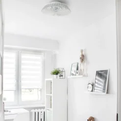 Straluma Plafondventilator mini wit inclusief dimbaar LED><noscript><img width=