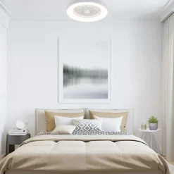 Straluma Plafondventilator Tibet wit ab/app CCT><noscript><img width=