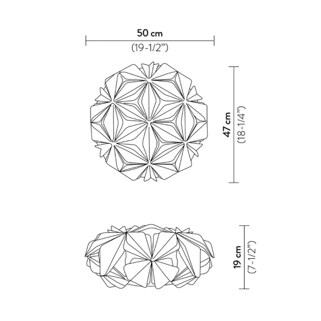 Straluma Plafond-/wandlamp La Vie blue 50cm> Wandlampen|Halverlichting