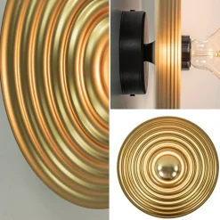 Straluma Plafond/wandlamp Saturn 56cm matgoud><noscript><img width=