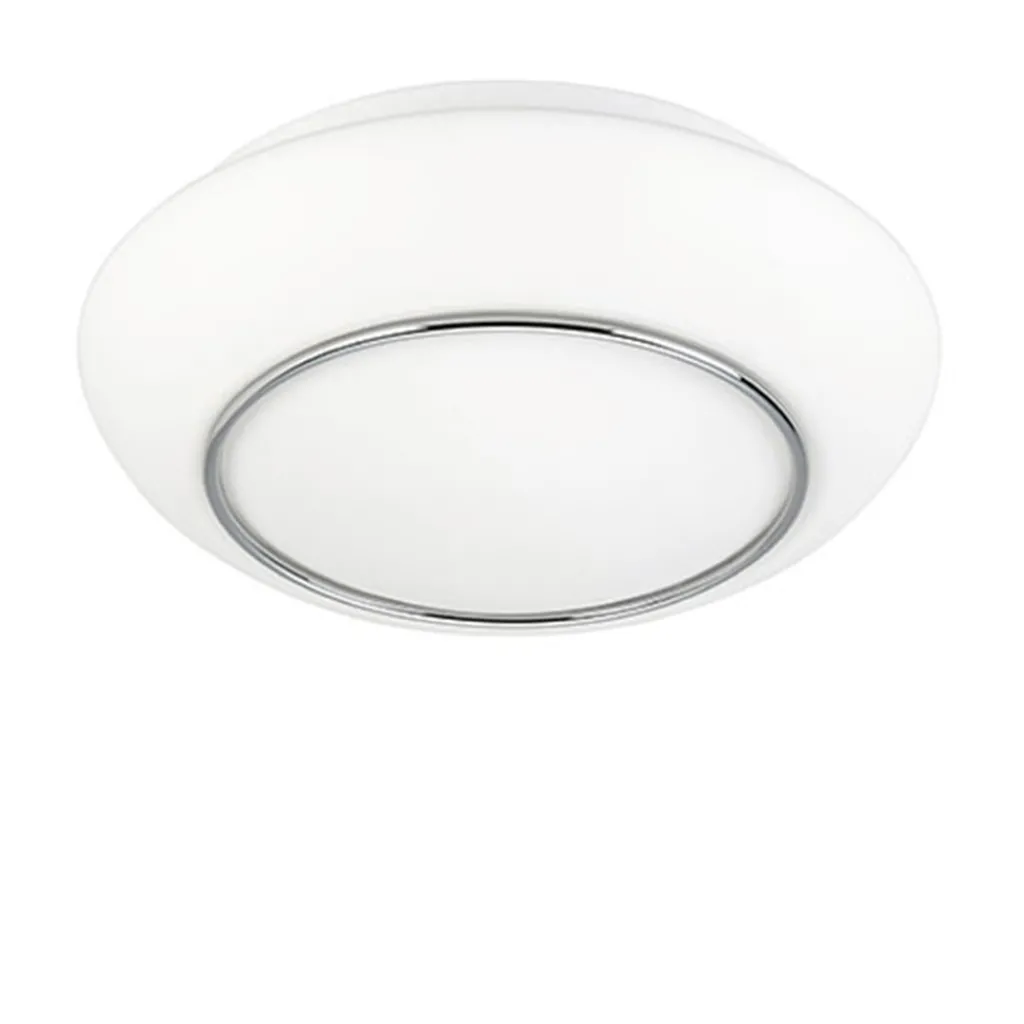 Straluma Plafonniere Tornado chroom/wit 38cm IP44> Plafonnières|Keukenverlichting