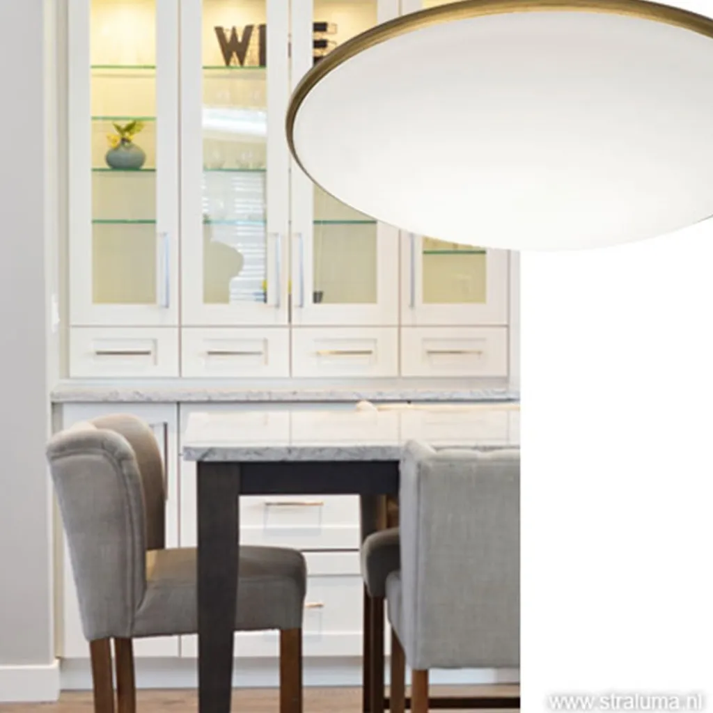 Straluma Plafonnière Art 30 brons e27> Plafonnières|Woonkamerlampen