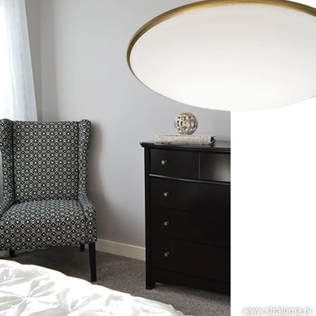 Straluma Plafonnière Art 30 brons e27> Plafonnières|Woonkamerlampen