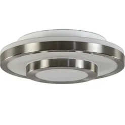 Straluma Plafonnière Master 435 nikkel IP44> Plafonnières|Slaapkamerlampen