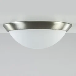 Straluma Plafonnière modern met staal en glas> Plafonnières|Woonkamerlampen