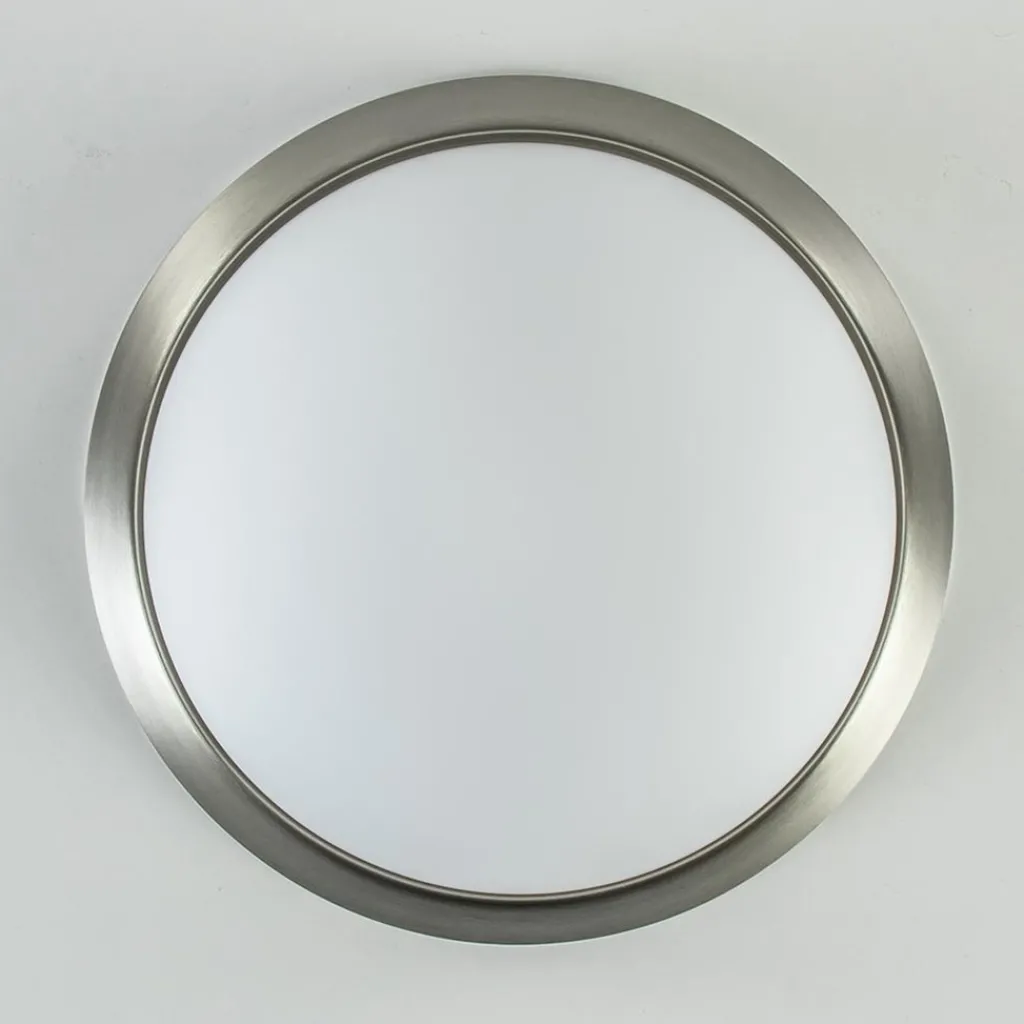 Straluma Plafonnière rvs + mat glas 30cm> Plafonnières|Woonkamerlampen