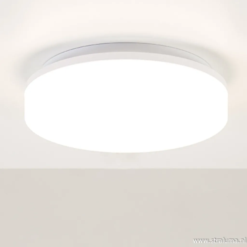 Straluma Plafonnière wit 22cm led 3000k IP44> Plafondlampen|Plafonnières