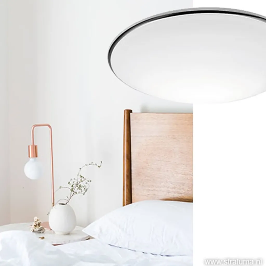 Straluma PlafonnièreArt rond chroom 30 cm> Plafonnières|Woonkamerlampen