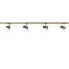 Straluma Railsysteem set 1,5 m met 4 GU10 spots brons> Plafondlampen
