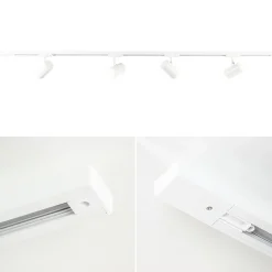 Straluma Railsysteem set wit inclusief 4 spots tube><noscript><img width=