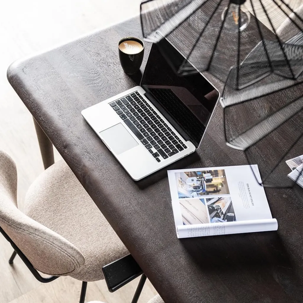 Straluma Rechthoekige eettafel Jiska bruin mangohout 250x100 cm> Eettafels