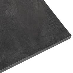 Straluma Rechthoekige eettafel zwart mangohout met kruispoot 220 cm><noscript><img width=