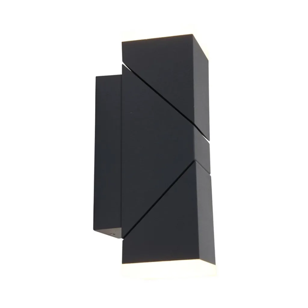 Straluma Rechthoekige LED buitenlamp verstelbaar zwart aluminium> Wandlampen|Buitenlampen