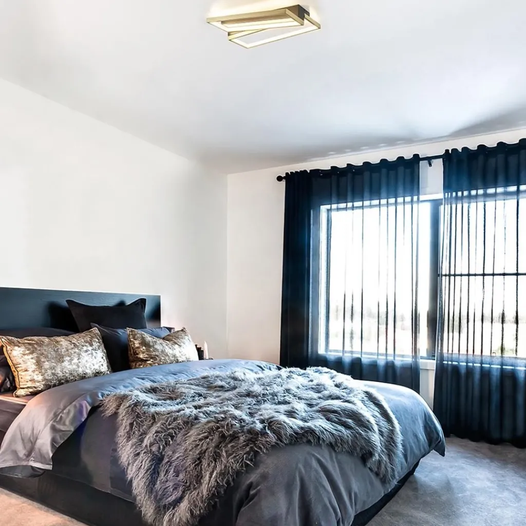 Straluma Rechthoekige LED plafondlamp zwart goud design> Plafondlampen|LED Plafondlampen