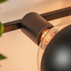 Straluma Rechthoekige wandlamp zwart frame met plantenpotten><noscript><img width=