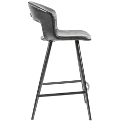 Straluma Retro barkruk zwart met imitatieleer><noscript><img width=