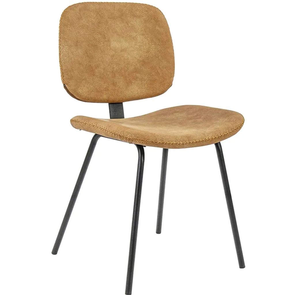 Straluma Retro moderne eetkamerstoel van imitatieleer> Eetkamerstoelen