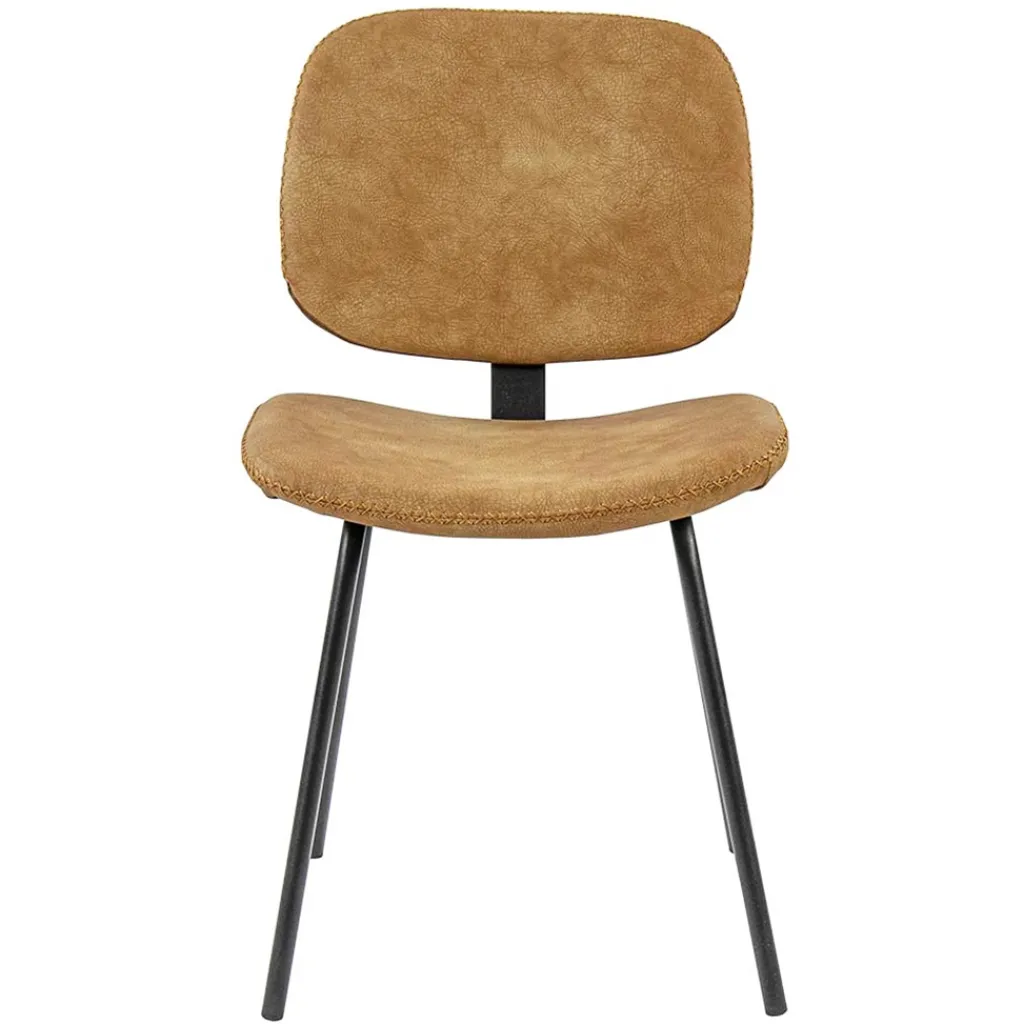 Straluma Retro moderne eetkamerstoel van imitatieleer> Eetkamerstoelen