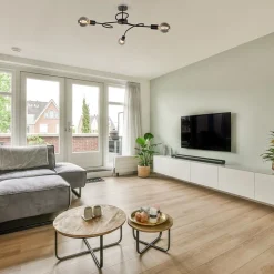 Straluma Retro plafondlamp pendel mat zwart 3-lichts><noscript><img width=