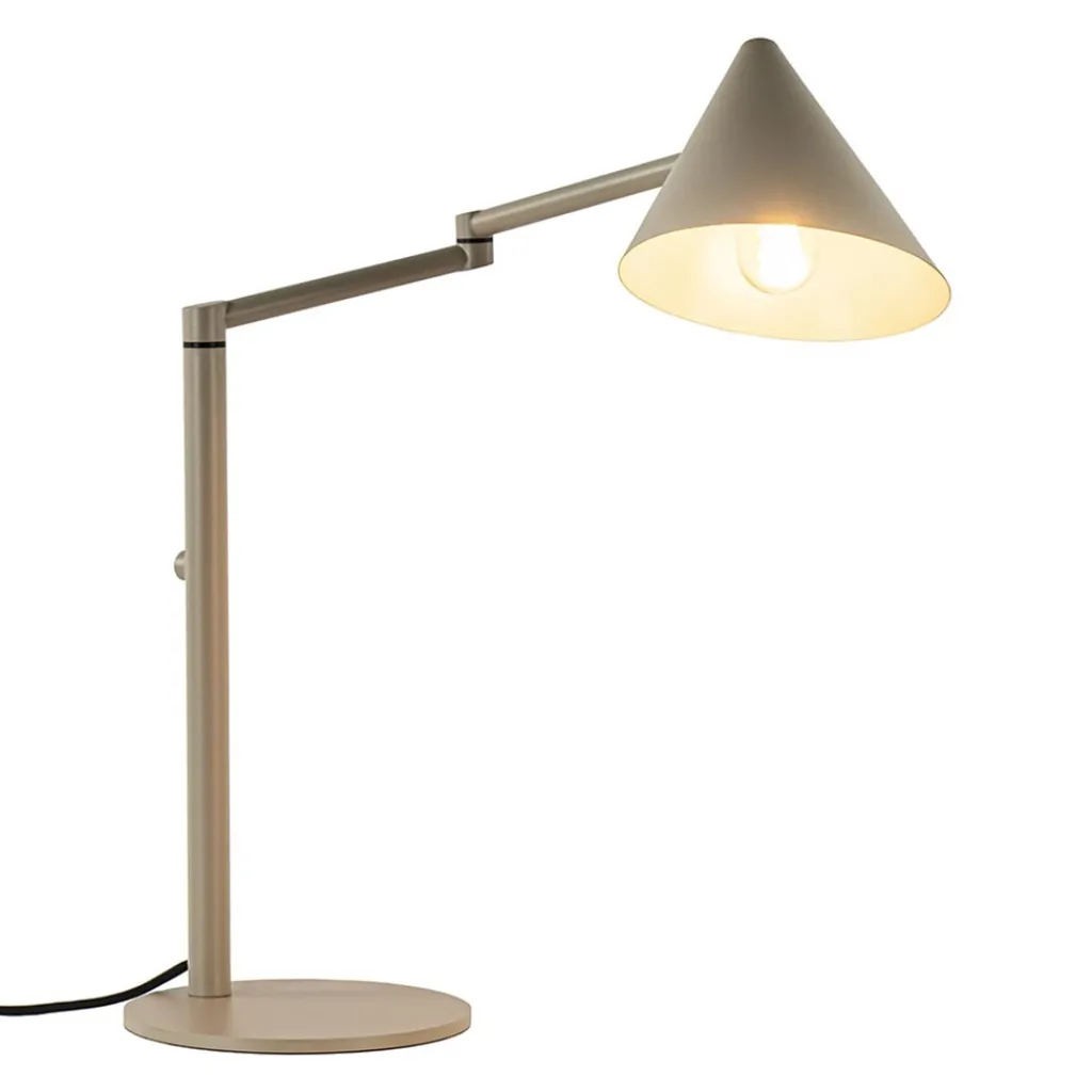 Straluma Retro tafellamp met kap verstelbaar zand> Tafellampen|Retro Verlichting