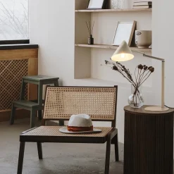 Straluma Retro tafellamp met kap verstelbaar zand><noscript><img width=